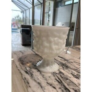 Milk Glass Vase, E.O. Brody Co. M3000 Cleveland, Ohio, USA.